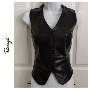 Faux Leather Vest